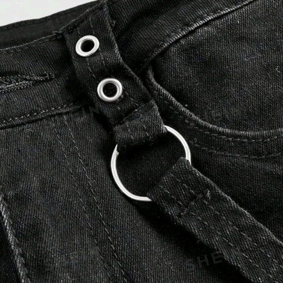 🧿ROMWE Grunge Punk High Waisted Skinny Jeans - Picture 3 of 4